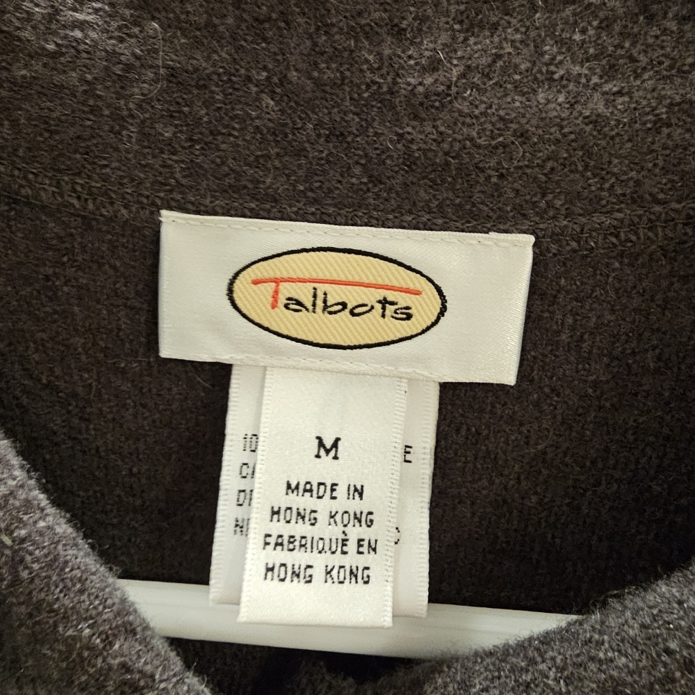 Talbots Womans Medium Gray Wool Jacket - Picture 2 of 6